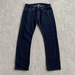 Banana Republic Mens Jeans 34x32 Vintage Straight Dark Wash Denim